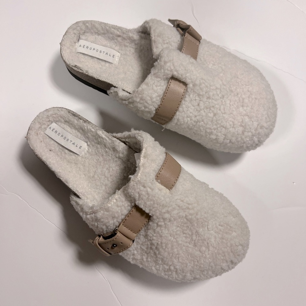 Fleece Platform Clogs